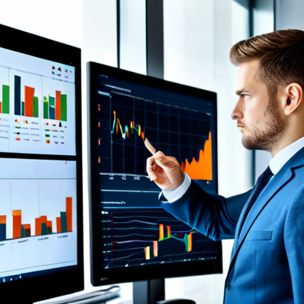 A professional financial analyst, fully clothed in a modest business suit, intently reviewing complex financial data and charts on multiple digital screens in a sleek, modern office. The scene emphasizes strategic decision-making and value optimization. The subject has perfect anatomy, correct proportions, and a natural pose with well-formed hands and proper finger count. The lighting is bright and even, highlighting a high-quality professional photograph. This image is safe for work, appropriate content, and family-friendly.