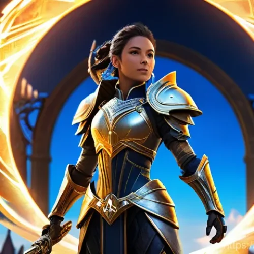 Home 27 세븐나이츠 사전 예약 보상 - **Prompt 1: Epic Hero Summoning**
A vibrant, dynamic illustration in the style of Unreal Engine ...