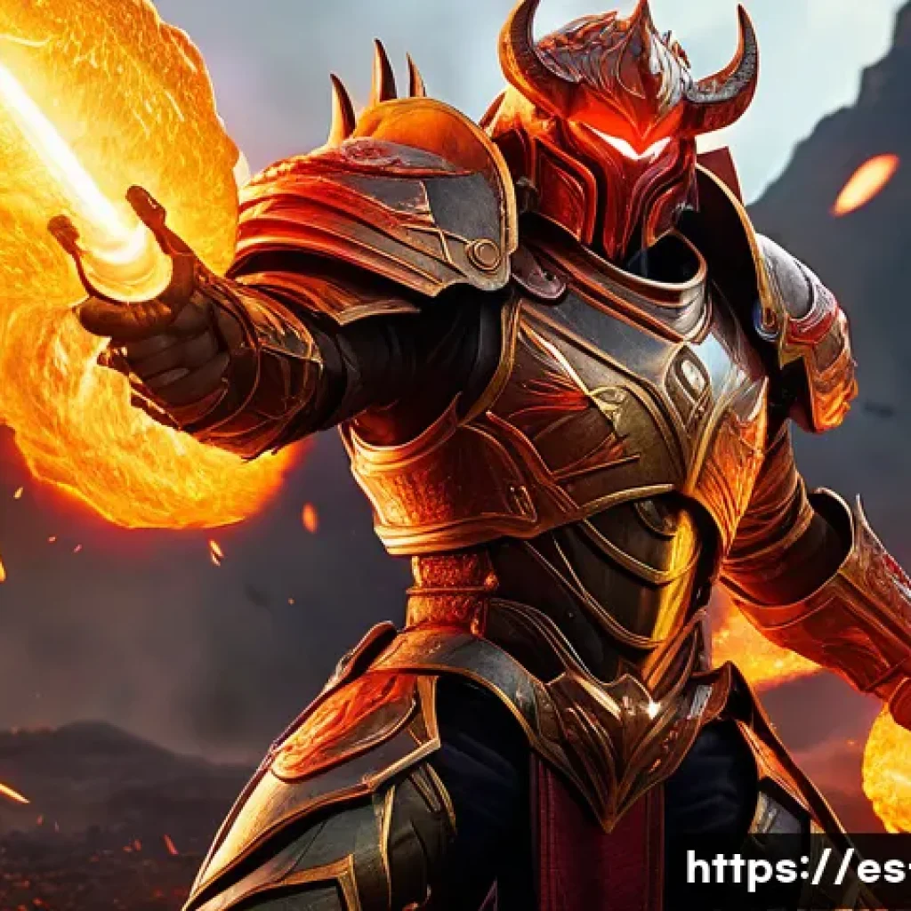 세븐나이츠 필드 보스 공략 - A dynamic fantasy battle scene featuring a fiery DPS hero named Kaulah unleashing a massive fire exp...
