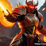 Home 22 세븐나이츠 필드 보스 공략 - A dynamic fantasy battle scene featuring a fiery DPS hero named Kaulah unleashing a massive fire exp...